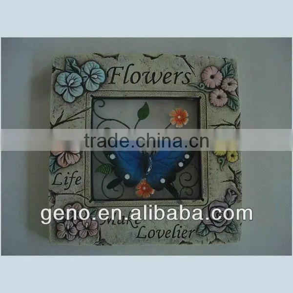 garden paving stone stepping stone with metal butterfly