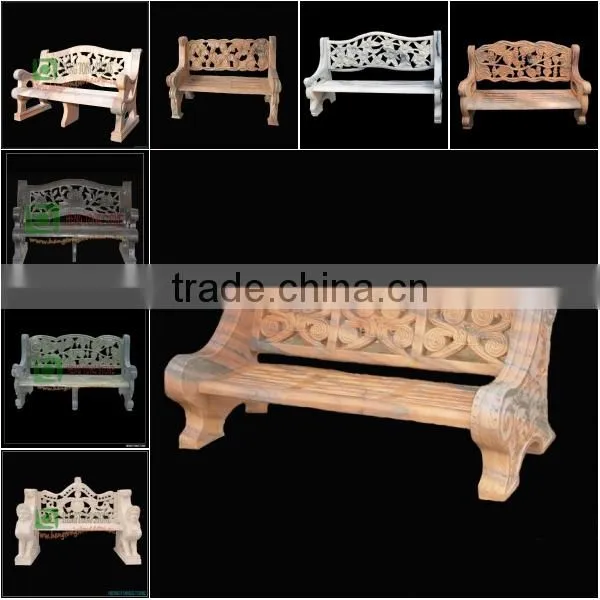 Hand Carved Cheap Stone Garden Bench