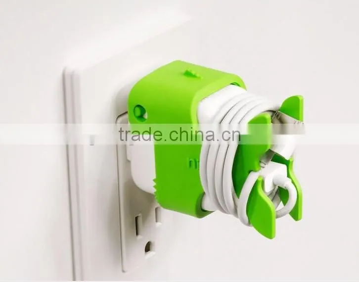 Silicone Nibbles the Fish cable holder &Fish shape cable holder/cable clip