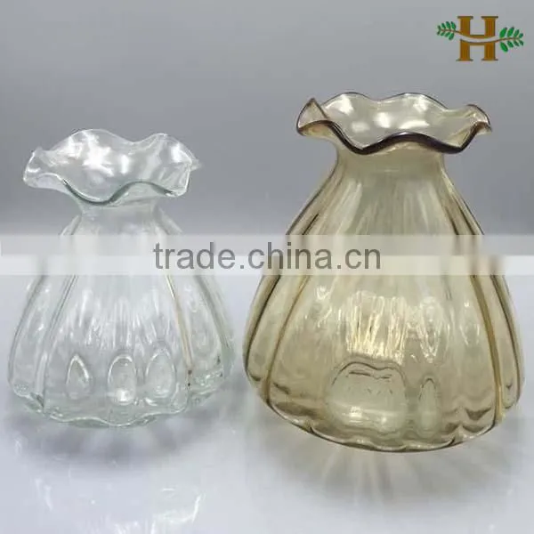 New Design Murano Art Glass Vase, Flower Shaped Vase