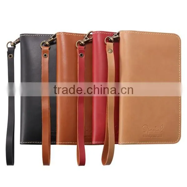 Flip PU leather handbag with wallet mobile phone bag For iPhone 7 leather holster