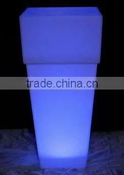 FO-9530 LED illuminate flower planter,home ornaments flower pots,tall flower vase
