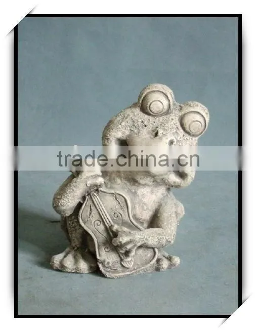 Resin crafts music animal garden frogs decoration