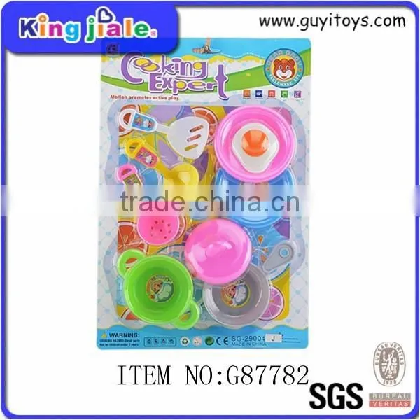 Funny children toys musical lighting cooking table set plastic kids kitchen toy set