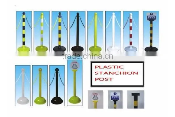 yellow water filled plastic portable traffic road barrier