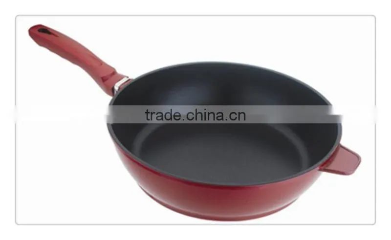 Good quantity aluminium alloy deep frying pan with lid / aluminium pot / cookware sets