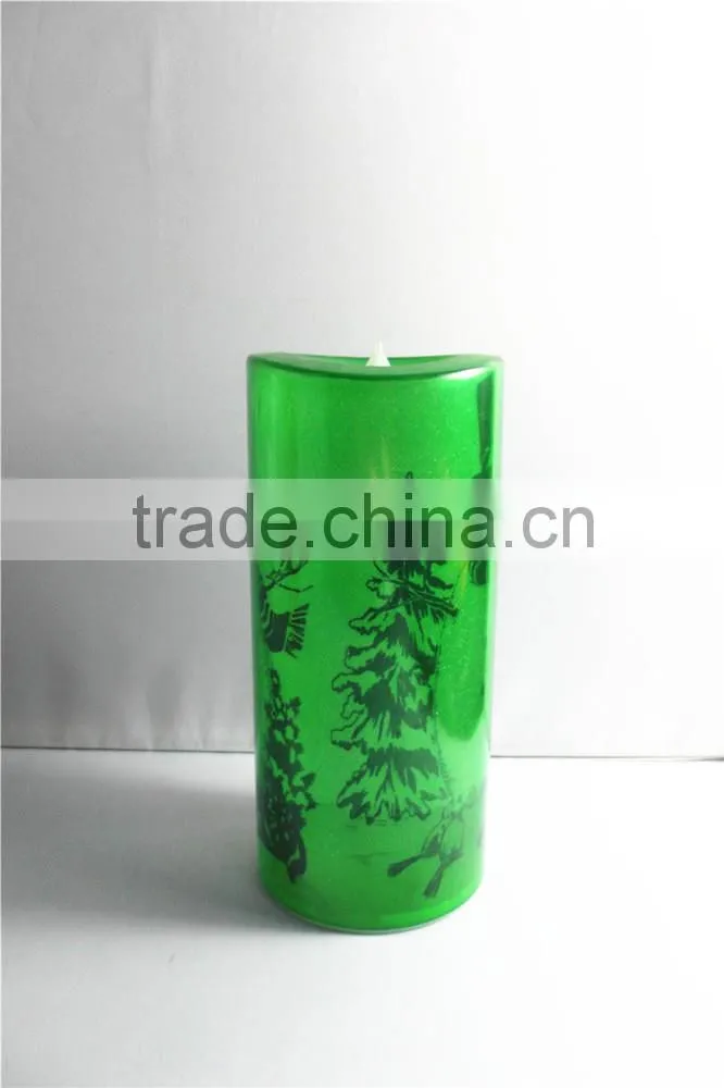 led pillar vintage candles