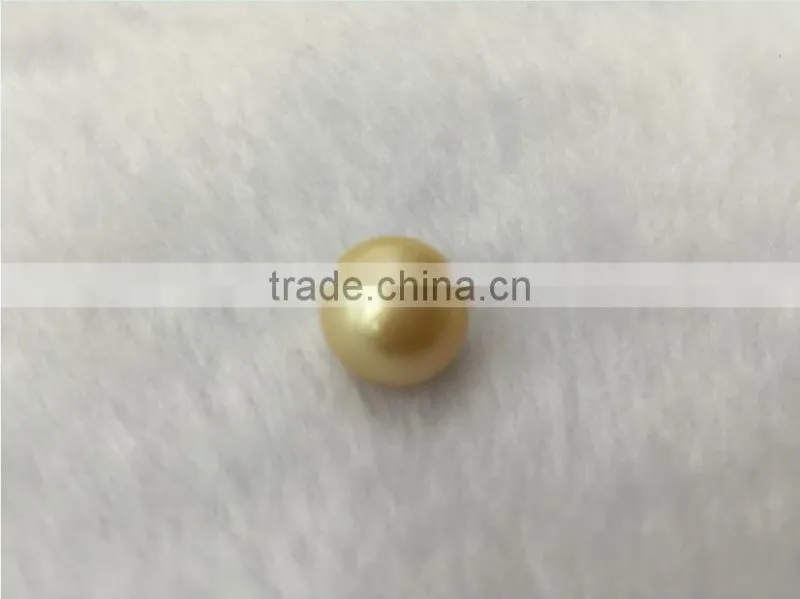 Grade AAA 9-10mm Genuine Natural gold Loose South Sea Pearls