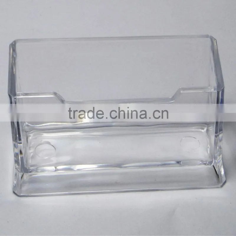 Hot selling transparent plastic desktop name card holder