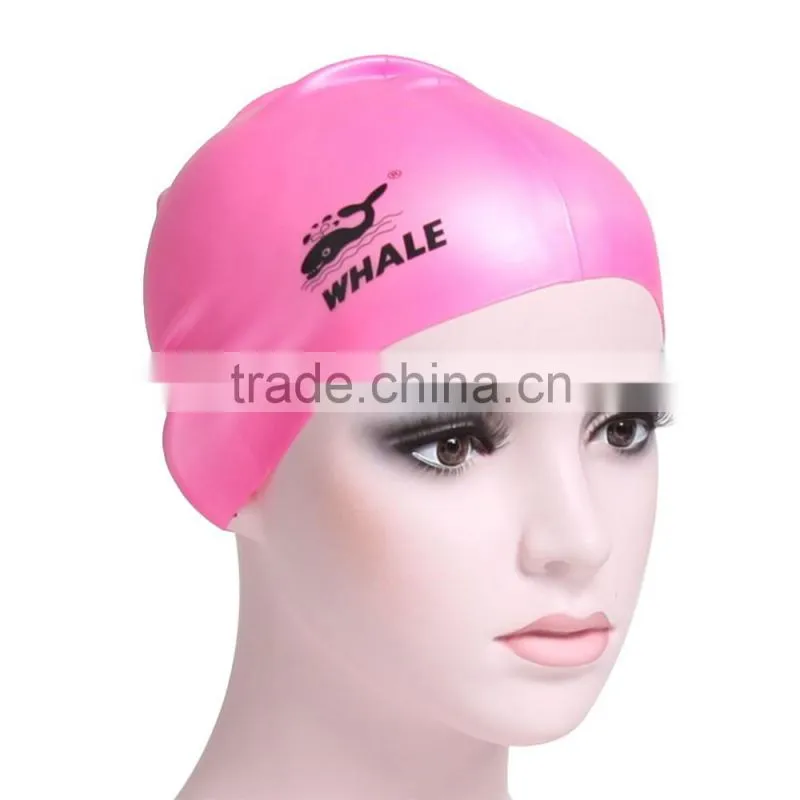 2016 Popular silicone swim cap,cheap waterproof swimming cap(CAP-100)