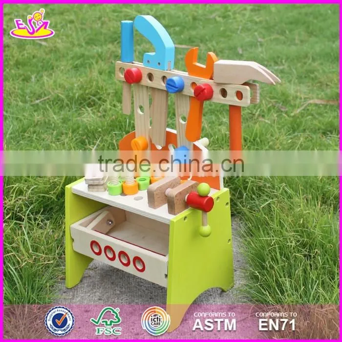 2017 New products preschool toy wooden kids tool bench W03D030