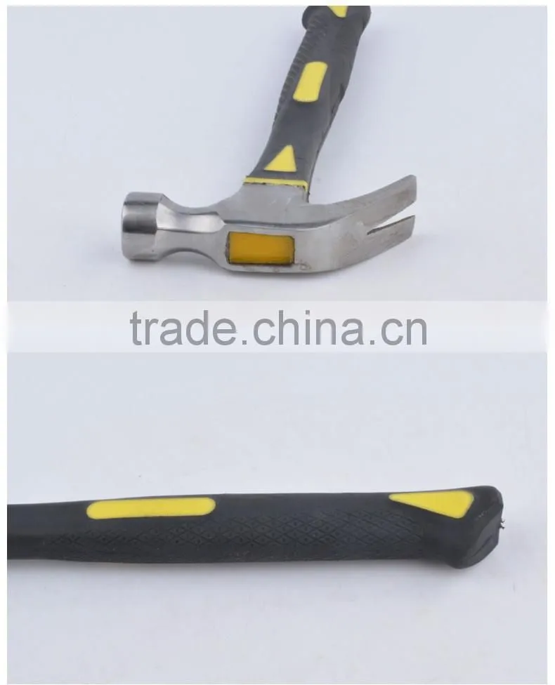 Linyi quite brand fiber handle 0.5kg claw hammer