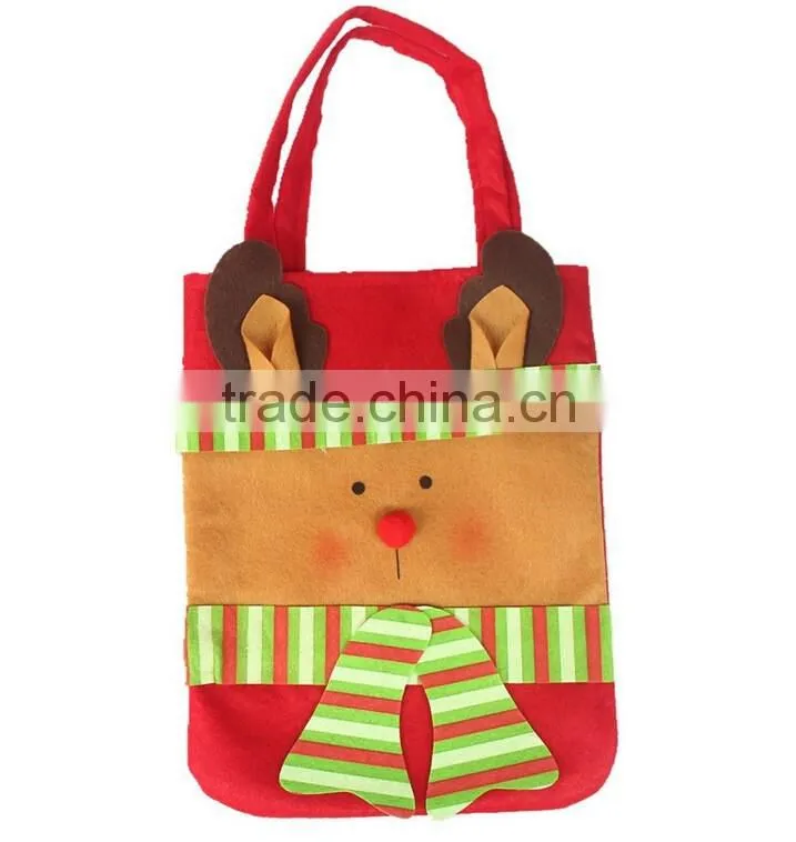 Top Quality Colorful Christmas Gift Bag Canvas Christmas Santa Sack In Stock