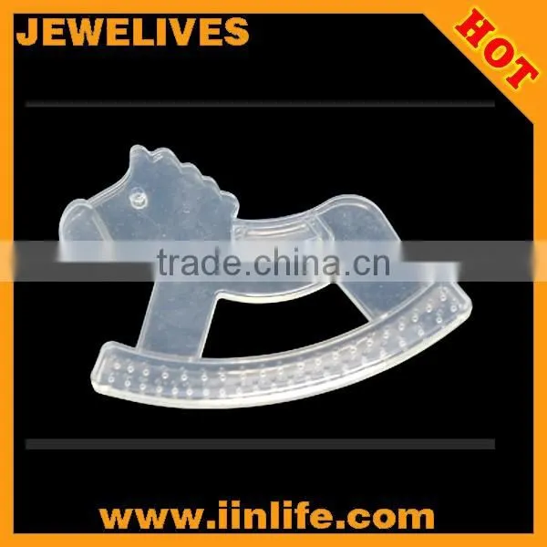 Different shape hot sale BPA free silicone baby teething brush