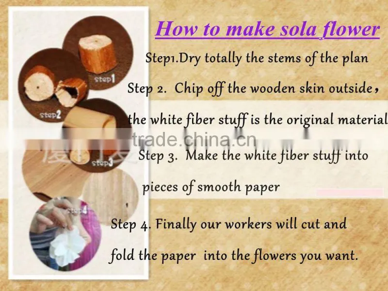 well designed Handmade sola flower of fragrance diffuser for housing decoration ---- Bud rose
