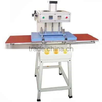 Factory price dual heat press machine pneumatic for t-shirt towel jersey
