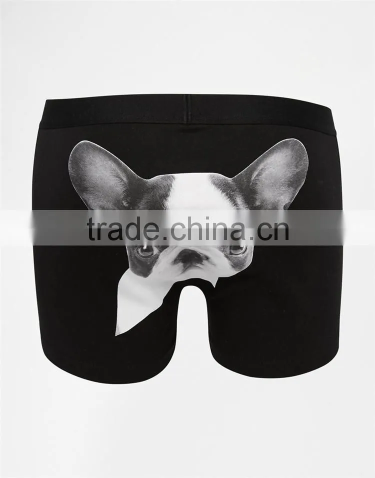 French bulldog print men's cartoon boxer briefs