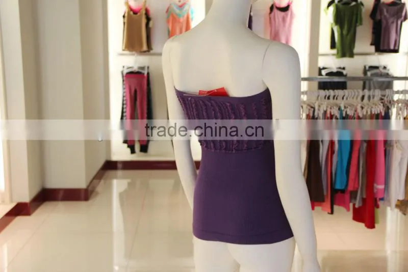 Lady Seamless Strapless Sexy Tube Tank Top Manufacturer