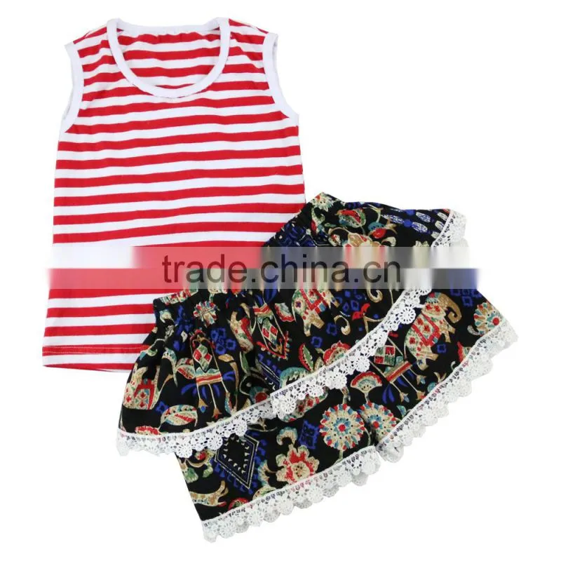 2017 summer new style kaiyo outfit wholesale children's boutique clothing children clothing set