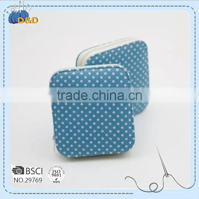 D&D Needlework materials Blue Fabric Zipper Pouch Sewing Kit Set With Sewing Accessories Promotional Gift