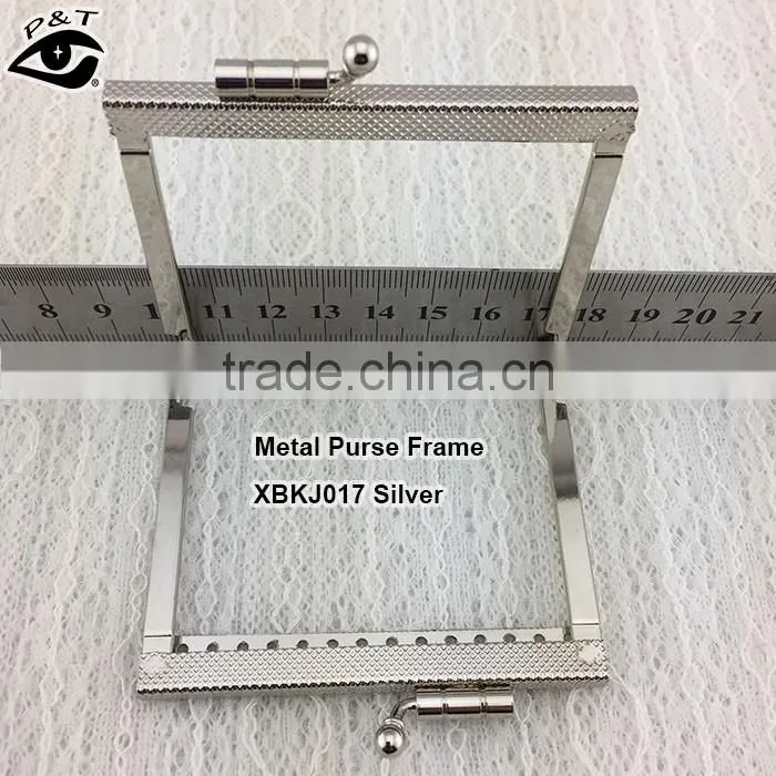 Fashionable metal clutch purse frame for evening handbags