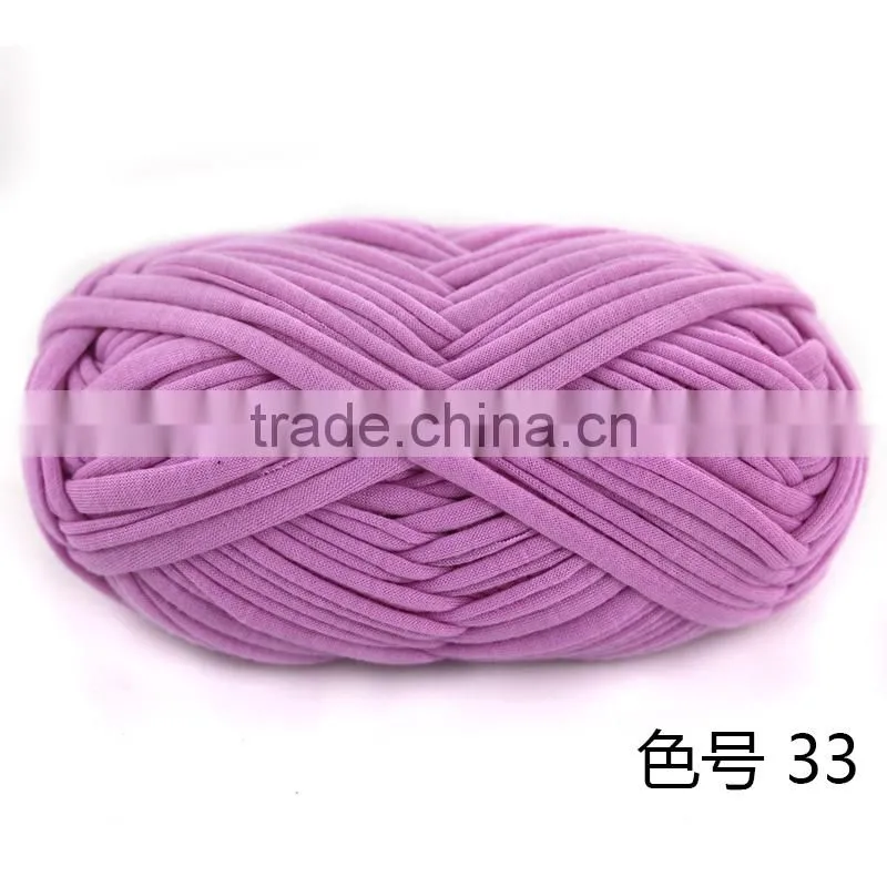 China fabric yarn factory hot wholesale fashion t shirt yarn for hand knitting