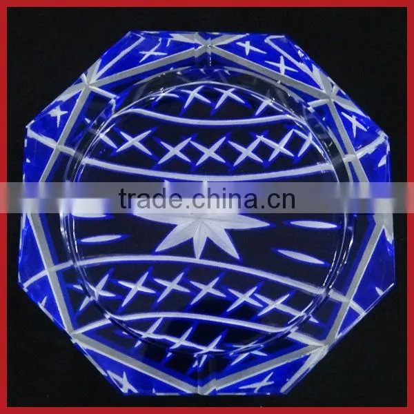 Transparent Color Matching Square Crystal Ashtray