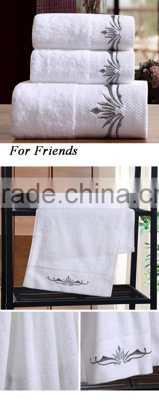 100% organic cotton bath towel gift set