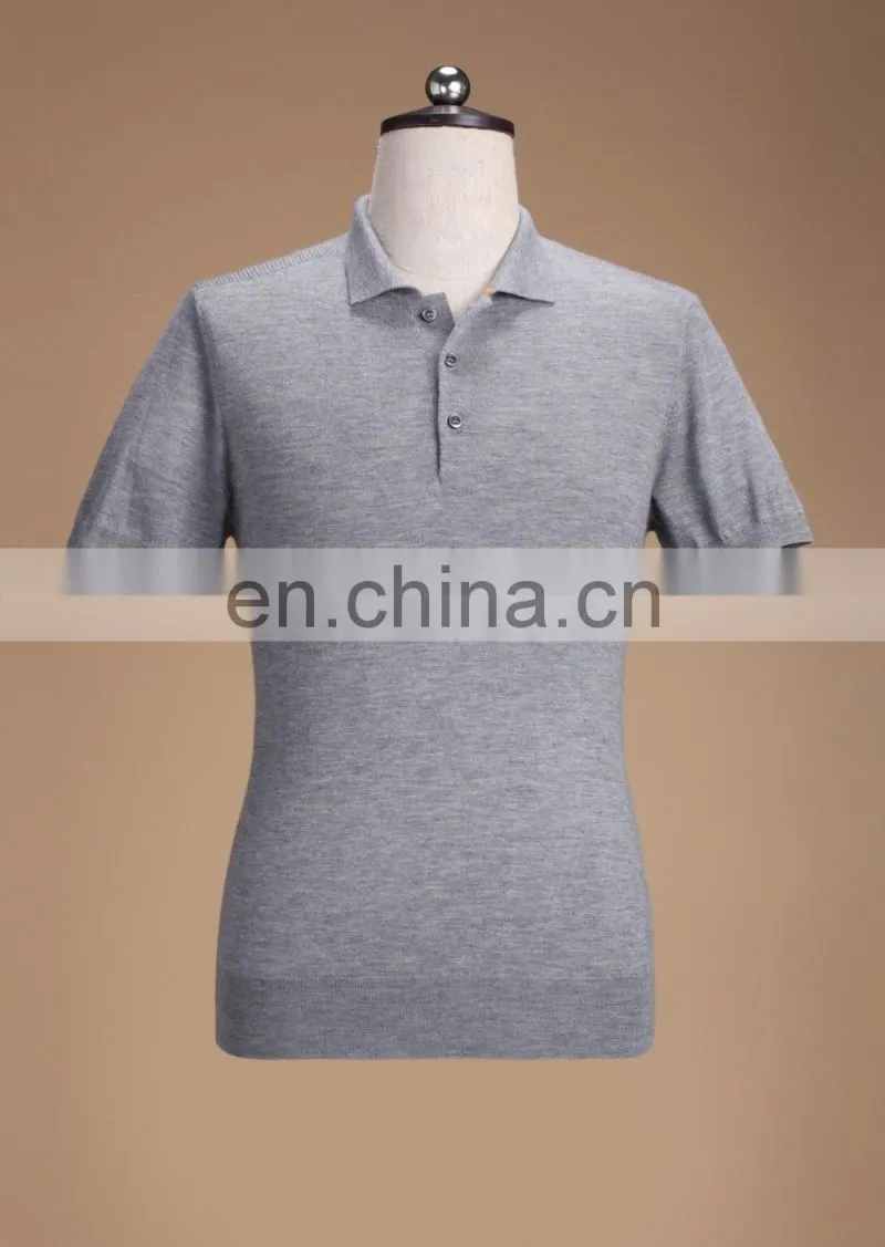 2016 men cotton knitted shirt