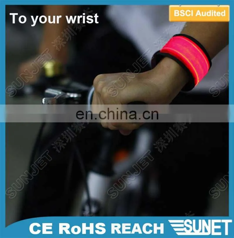 custom made low minimum order quantity glow in dark logo printed armband