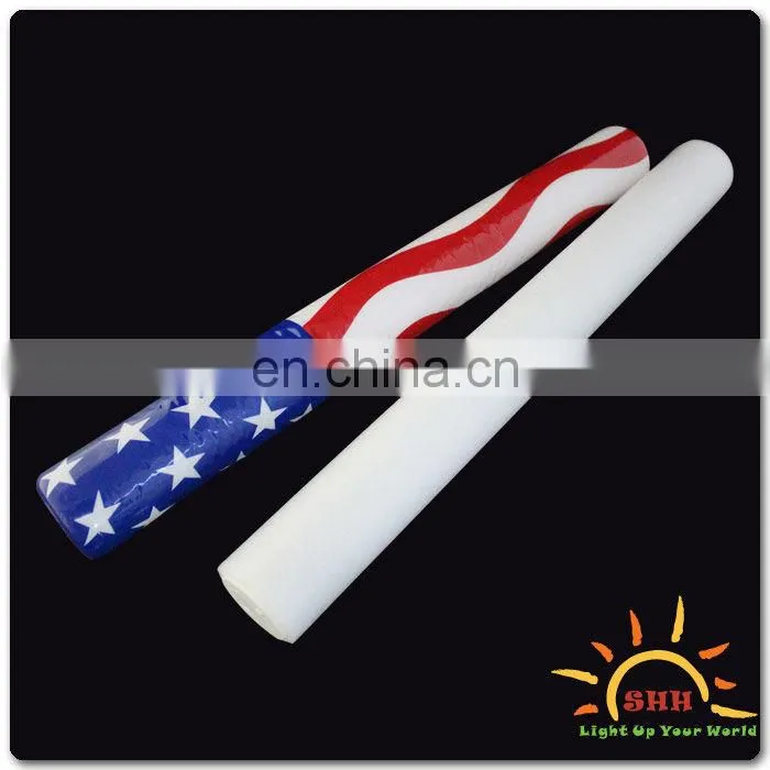 Light up led glow cheer foam stick for party