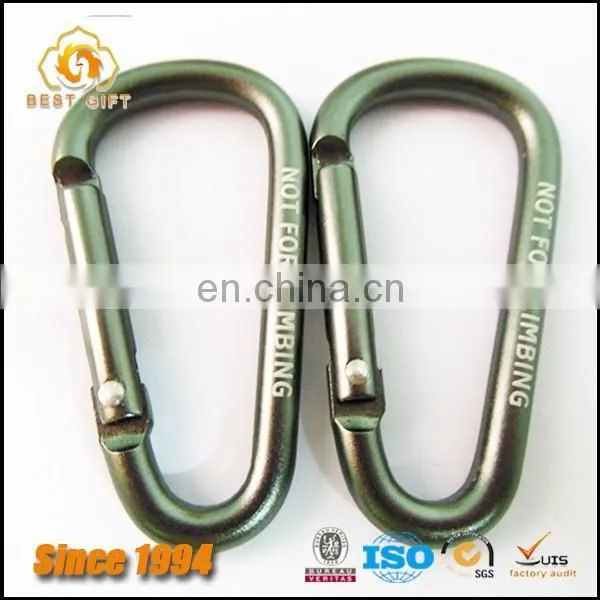 Custom High Quality Aluminum Round Climbing Carabiner