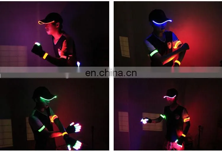 Hot-sale soft led flashing baseball cap for party event in the dark