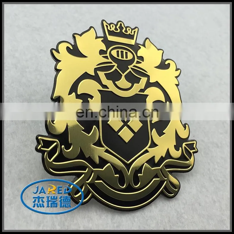 cheap customized shape aluminum printing shining finish wine label