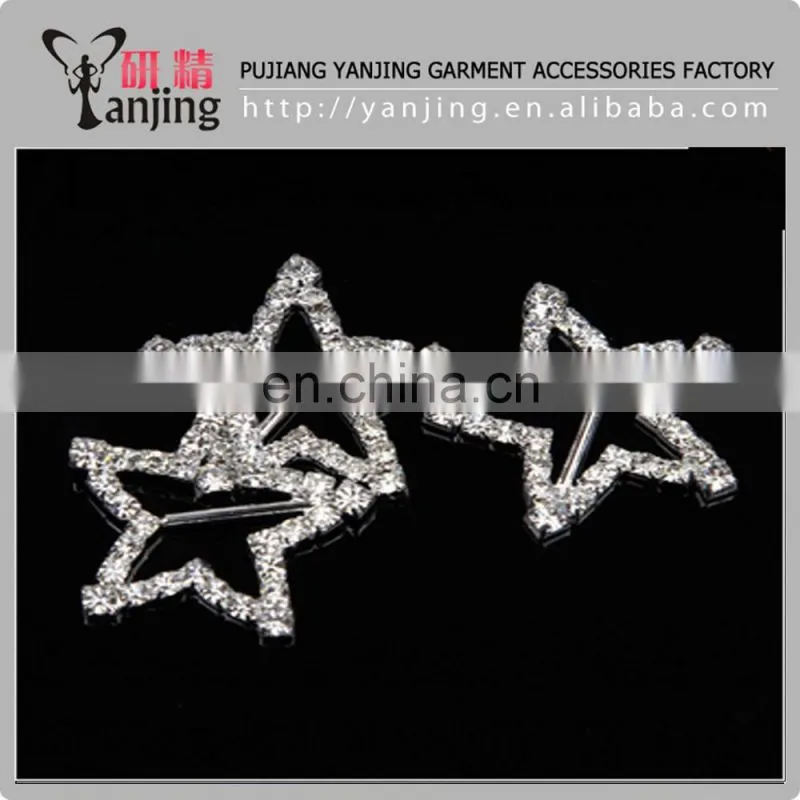 Factory directly ! Wholesale glass rhinestone buckle for invitations