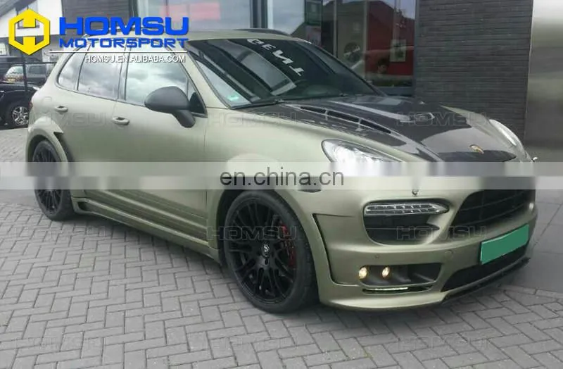 Auto tuning style car spare parts HM wide design FRP fiber glass material body kit for porsch-e cayenn-e 958 body kit 2011-2014