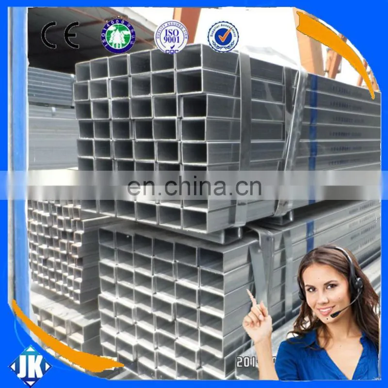 Goods best sellers pre galvanized section steel pipe/ galvanised square tube price