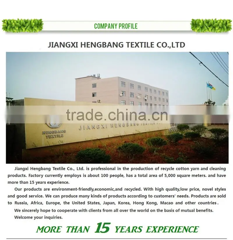 Recycled cotton polyester t/c 65/35 blended yarn open end for socks knitting from china wholesale