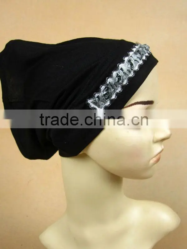 A515 Flower design 2 piece cotton Al- Amira hijabs