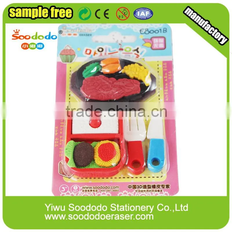 Promotional 3D Cook Eraser Gifts For Kids