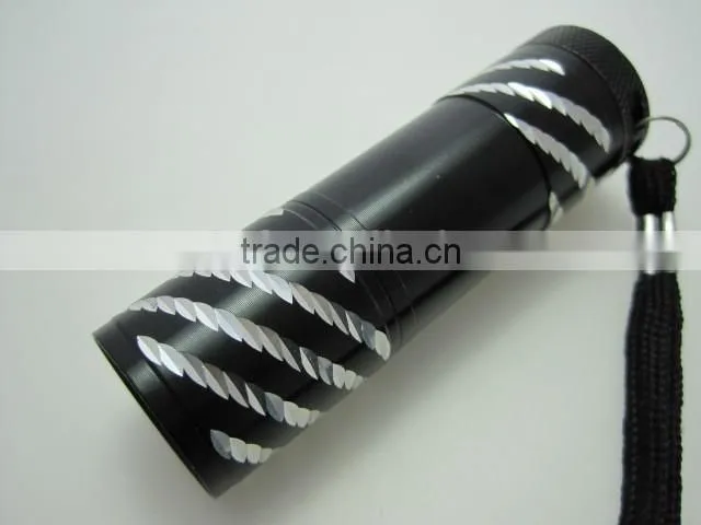 Ningbo handheld flashlight 9 led mini flashlight