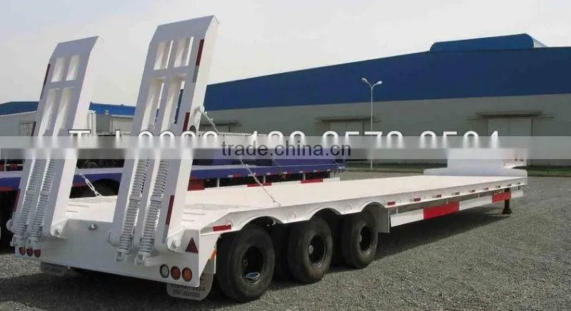 50T low bed semi trailer low bed trailers model 0086-13635733504