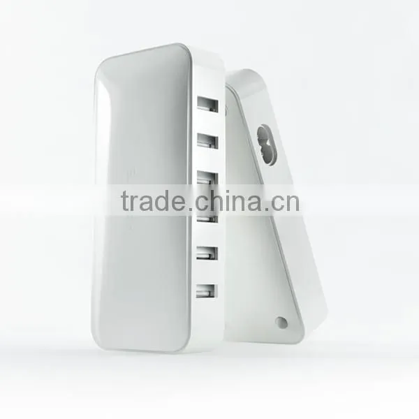 6 Port USB Charging Station Multi-Port USB Charger Desktop Hub for iPhone 6s
