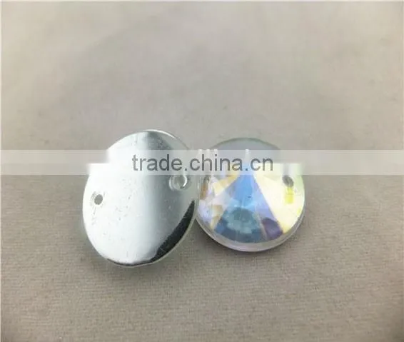 Crystal Sew on Acrylic Stone with Two Holes