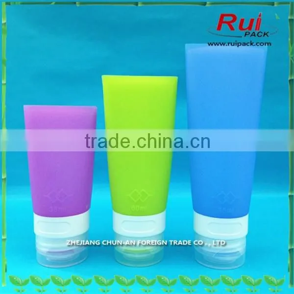 Leak-Proof Silicone Liquids Toiletries Tubes Hands-free Squeezable Bottle