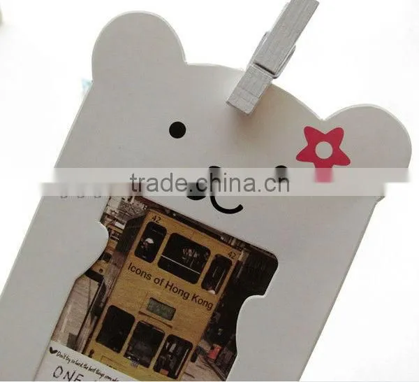 Fancy originality paper photo frame,little bear photo frame