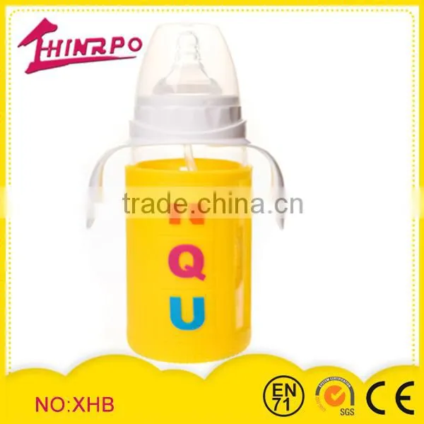 eco-friendly silicone baby feeding bottle with calibration