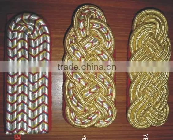 Hand Machine Embroidery Bullion wire Cap Visor Blazer Badges