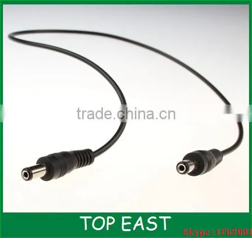 DC5.5 * 2.1 yellow plastic fork male DC power cable to extend the 2464 single-head wire