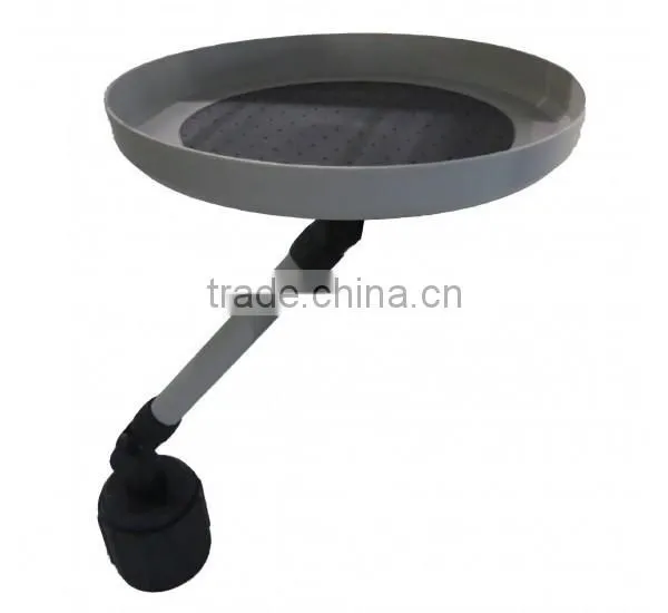 New Round Plastic Kids Car Auto Swivel Mount Holder Food Tray
